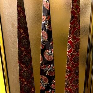 3 Men’s Neckties 2 are Bill Blass 1 is IZOD.
